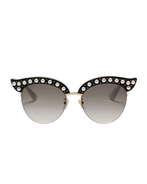 gucci faux pearl sunglasses